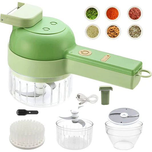 4 in 1 Handheld Electric Vegetable Cutter Set