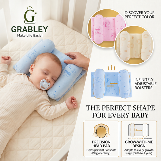Shaping Pillow Hypoallergenic, Flat Head Prevention, Pediatrician Approved