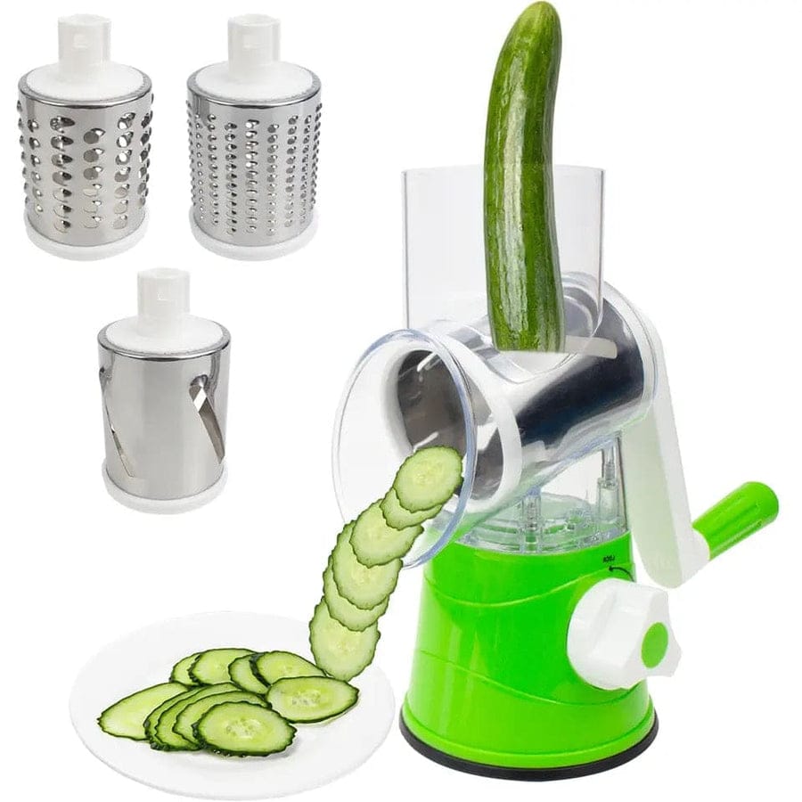 Multifunctional Roller Vegetable Cutter, 3 In 1 Vegetable Slicer And Cutter, Manual Rotary Drum Greator