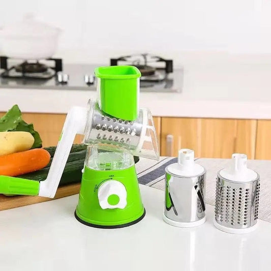 Multifunctional Roller Vegetable Cutter, 3 In 1 Vegetable Slicer And Cutter, Manual Rotary Drum Greator