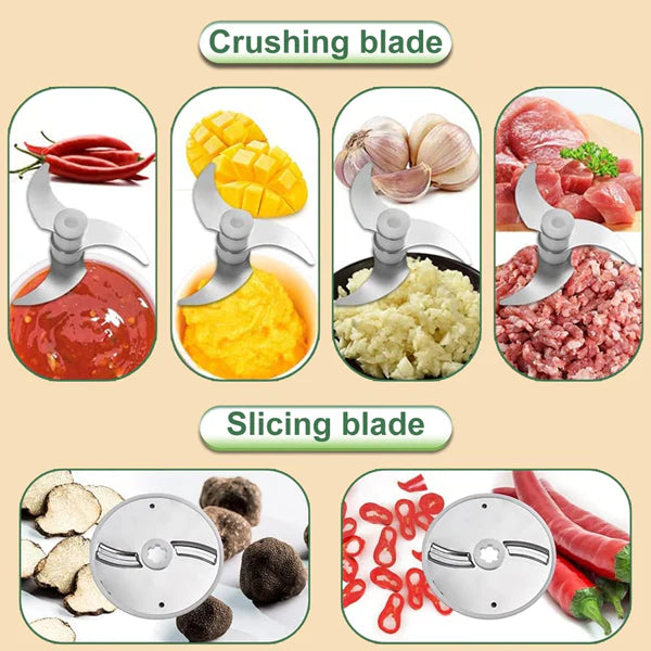 4 in 1 Handheld Electric Vegetable Cutter Set