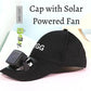 Cap with Solar Powered Cooling Fan
