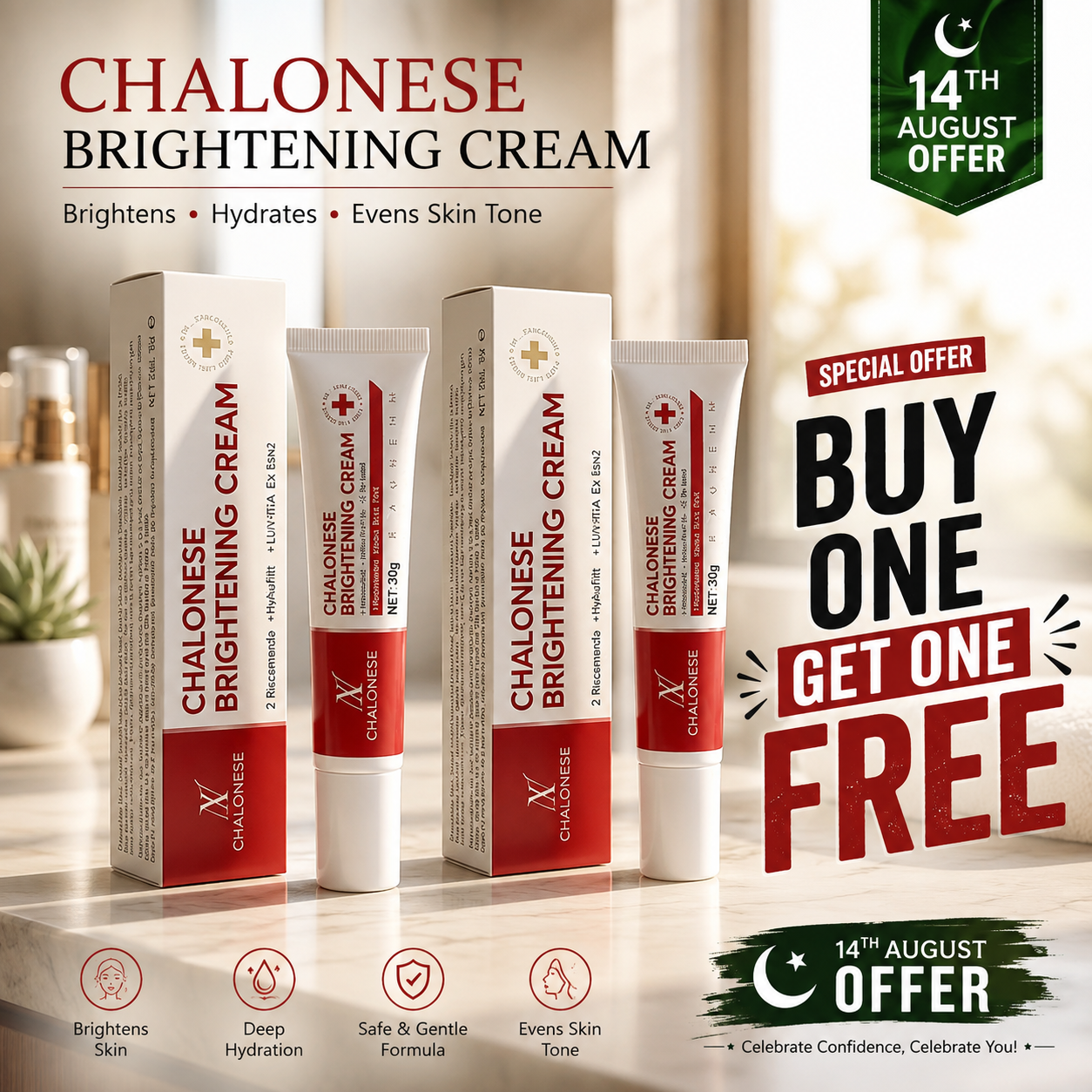 BUY 1 GET 1 FREE CHALONESE CREAM 20g