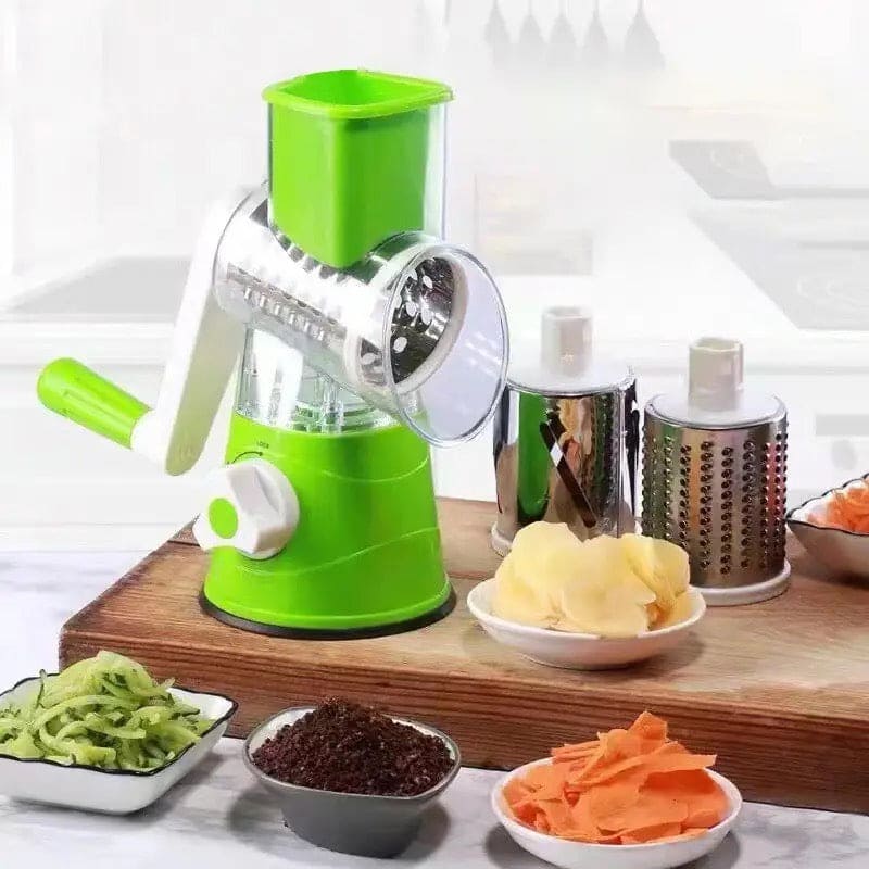 Multifunctional Roller Vegetable Cutter, 3 In 1 Vegetable Slicer And Cutter, Manual Rotary Drum Greator