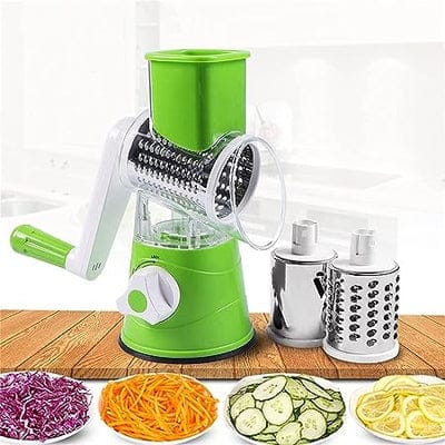 Multifunctional Roller Vegetable Cutter, 3 In 1 Vegetable Slicer And Cutter, Manual Rotary Drum Greator