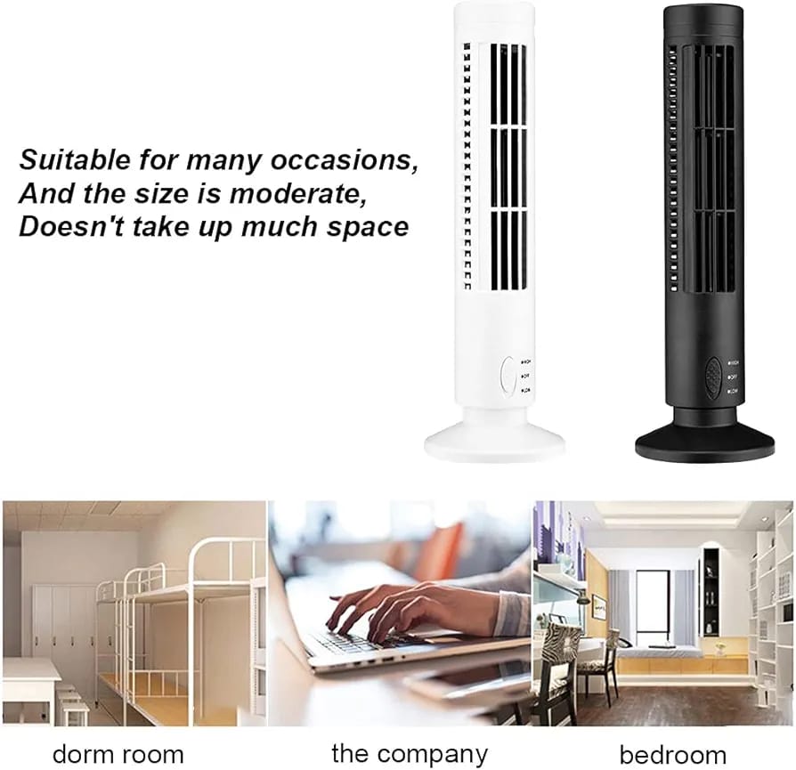 USB Electric Fan – Portable Rechargeable Mini Desk Fan with Adjustable Speed