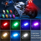 2 Pcs Universal LED Bike Strobe Lights with 35 Modes and USB Charging